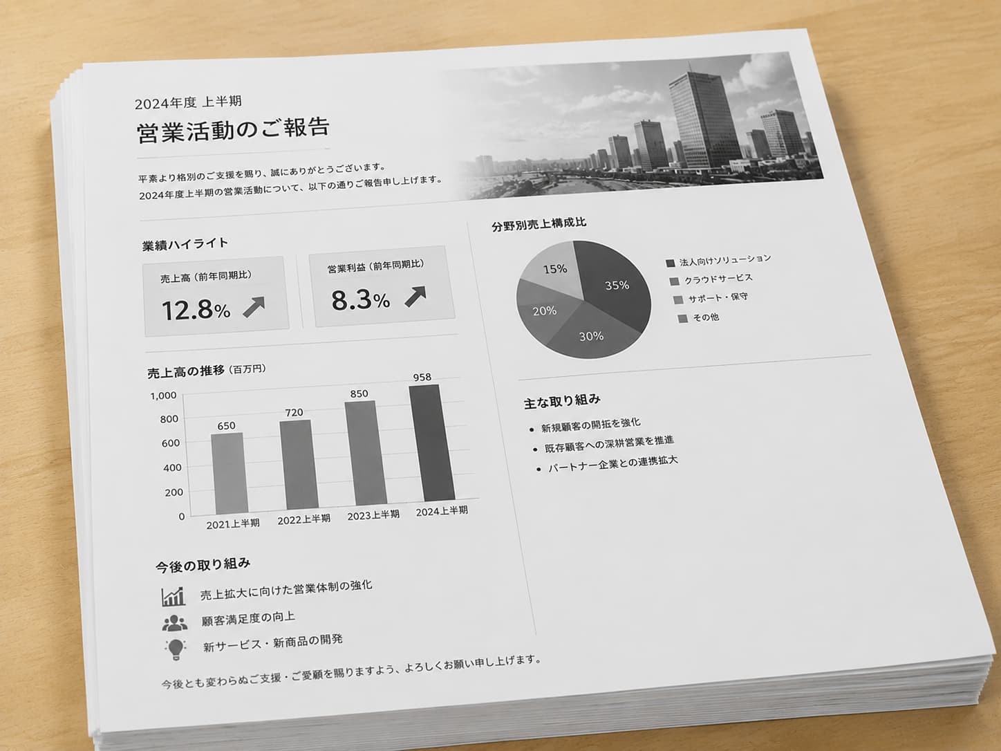 カラー印刷よりコストを抑えられる