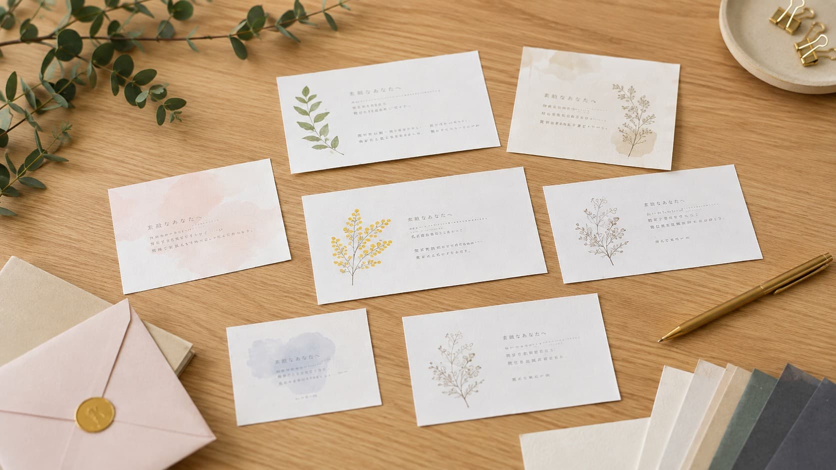 メッセージカードの印刷はおすすめ？仕様や素材、テンプレートで作成する方法を解説