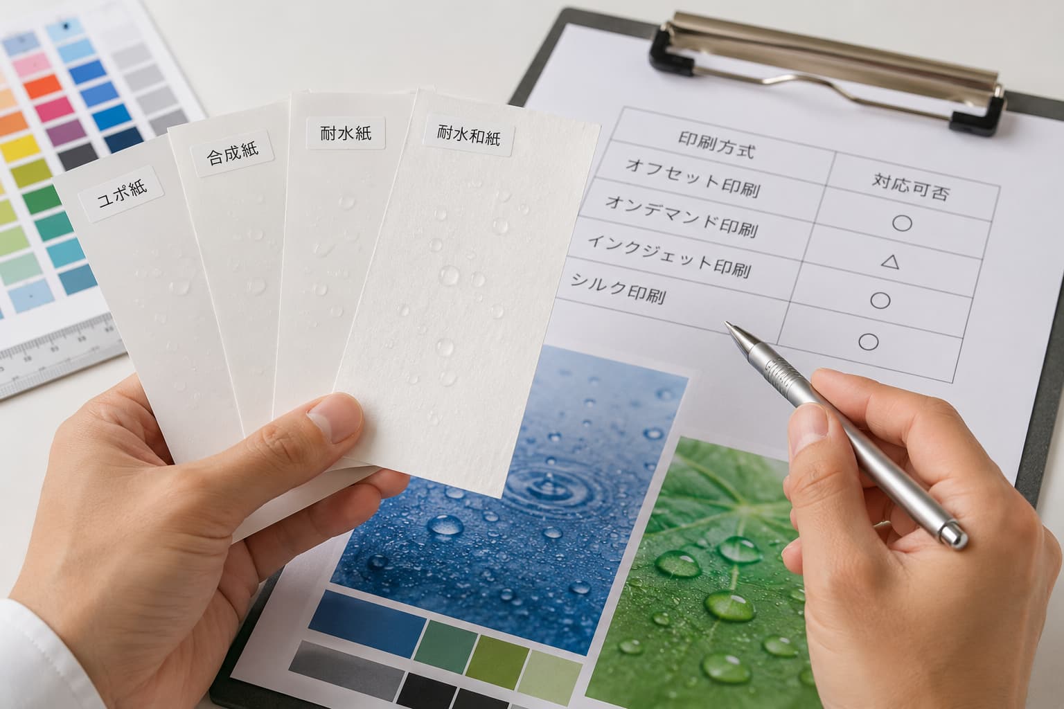 耐水紙印刷の前に確認したいこと