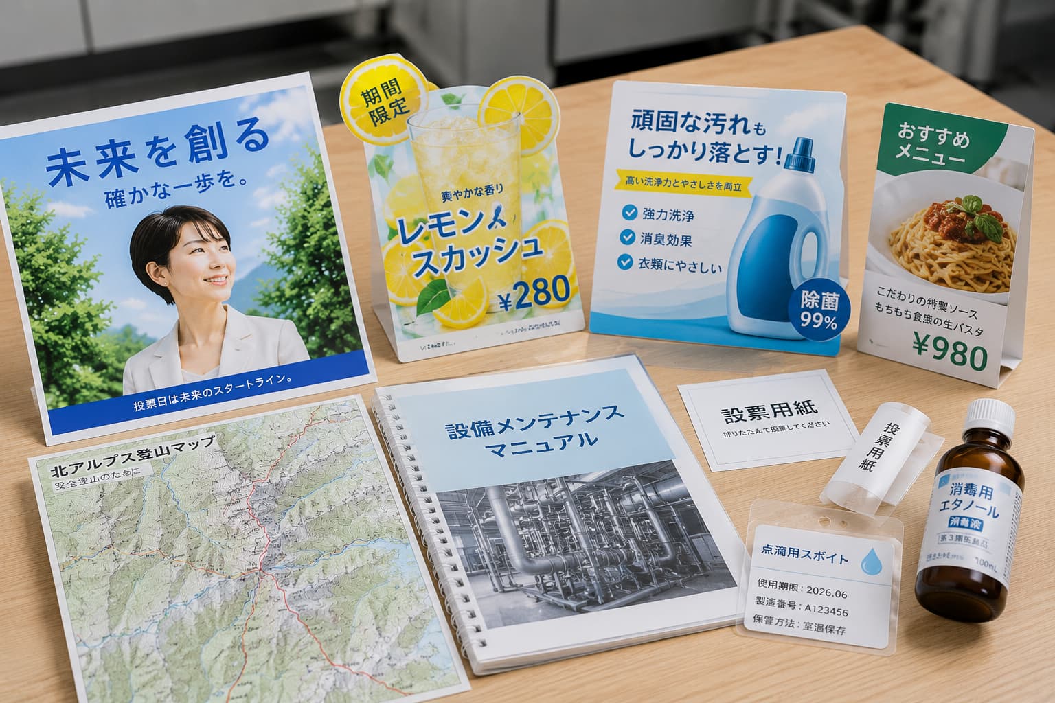 ユポ紙が活躍する場