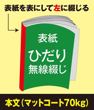 ひだり無線綴じ冊子(本文 マットコート70kg)