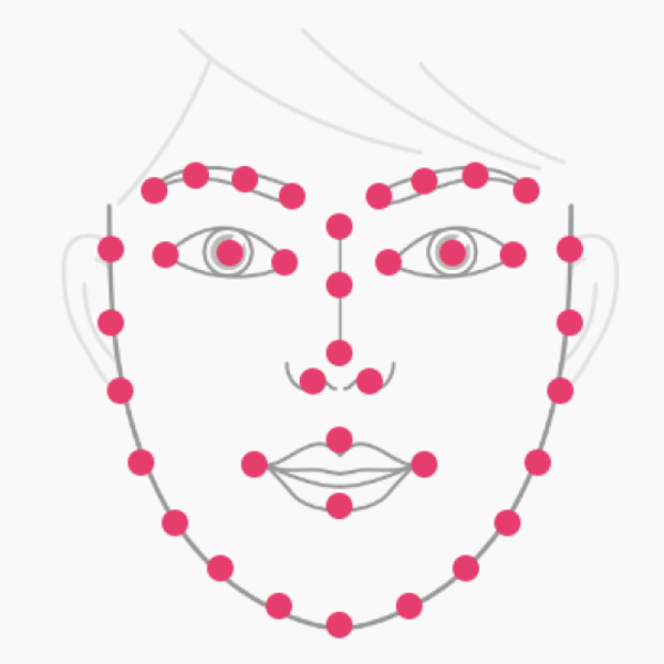 顔認識ARの設定画像