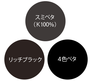 黒に注意 スミベタとリッチブラックと４色ベタの解説 高品質で格安印刷通販ならjbf