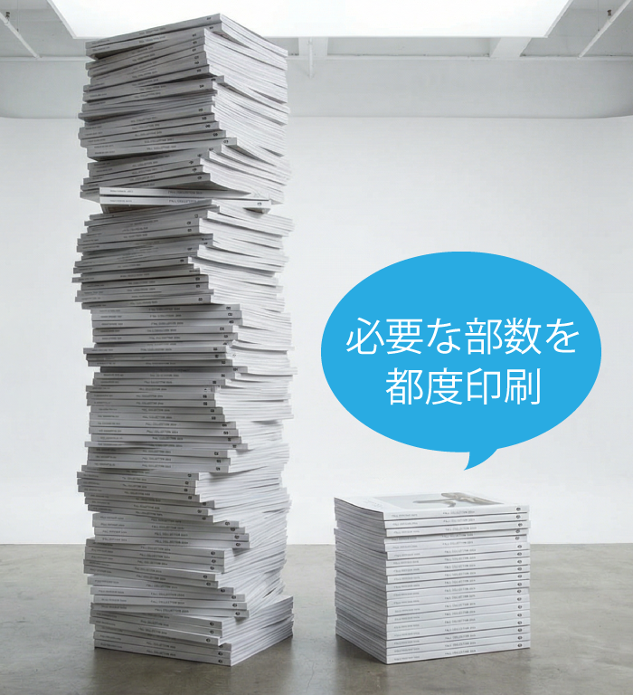 必要な部数を都度印刷